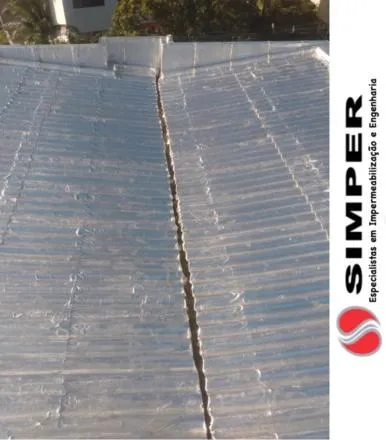 Impermeabilização de telhado fibrocimento
